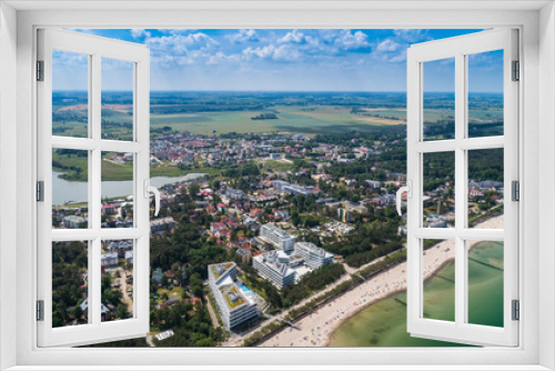 Fototapeta Naklejka Na Ścianę Okno 3D - Mielno – piękne miasto i kurort pomiędzy Morzem Bałtyckim a Jeziorem Jamno