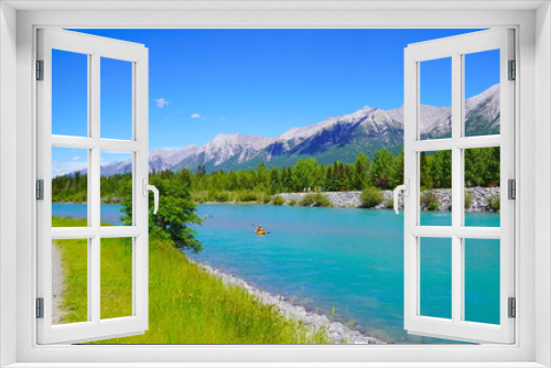 Fototapeta Naklejka Na Ścianę Okno 3D - Canmore Canada - River