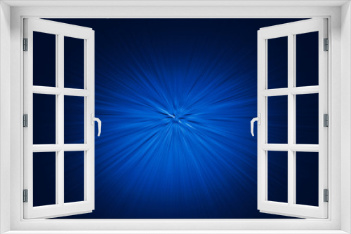 Fototapeta Naklejka Na Ścianę Okno 3D - Radial blue abstract background