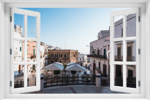 Fototapeta Naklejka Na Ścianę Okno 3D - Ostuni, Italy - August 2019: Historic center of white city of Ostuni in Puglia, in a day of August