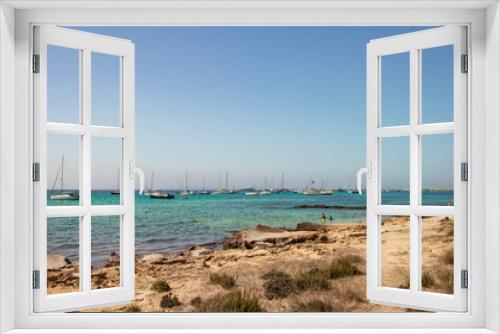 Fototapeta Naklejka Na Ścianę Okno 3D - beach and sea-Island Formentera