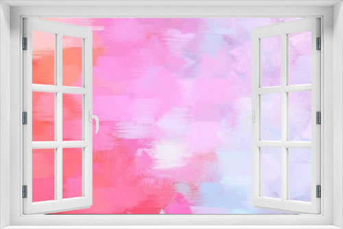 Fototapeta Naklejka Na Ścianę Okno 3D - abstract grunge brush painted artwork with pastel pink, lavender and pastel red color. can be used as texture, graphic element or wallpaper background