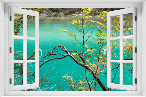 Fototapeta Naklejka Na Ścianę Okno 3D - beautiful scenic landscape view on river soca in slovenia