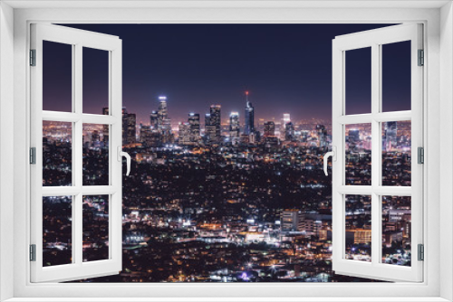 Fototapeta Naklejka Na Ścianę Okno 3D - new york city skyline at night
