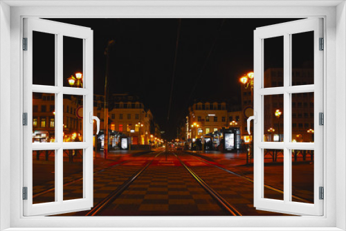 Fototapeta Naklejka Na Ścianę Okno 3D - Bruxelles Louise by night