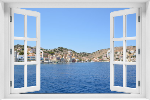Fototapeta Naklejka Na Ścianę Okno 3D - Traditional colorful Greece series - beautiful Symi island (near Rhodes), Dodecanese, AEGEAN SEA, GREECE.
