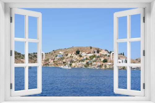 Fototapeta Naklejka Na Ścianę Okno 3D - Traditional colorful Greece series - beautiful Symi island (near Rhodes), Dodecanese, AEGEAN SEA, GREECE.