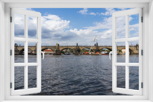 Charles Bridge Prague in Czech Republic.