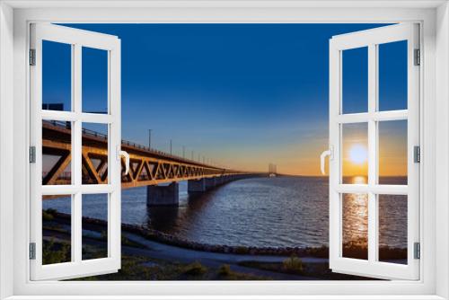 Fototapeta Naklejka Na Ścianę Okno 3D - Oresund Bridge, Sweden