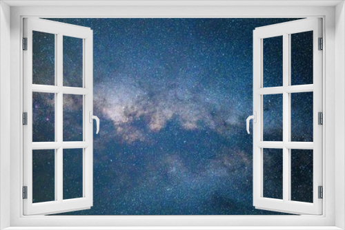 Fototapeta Naklejka Na Ścianę Okno 3D - sky with clouds and stars