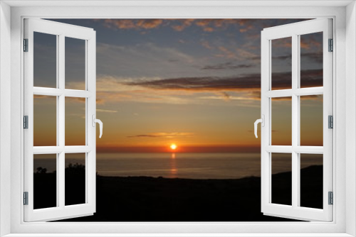 Fototapeta Naklejka Na Ścianę Okno 3D - Coucher de soleil sur le Cotentin