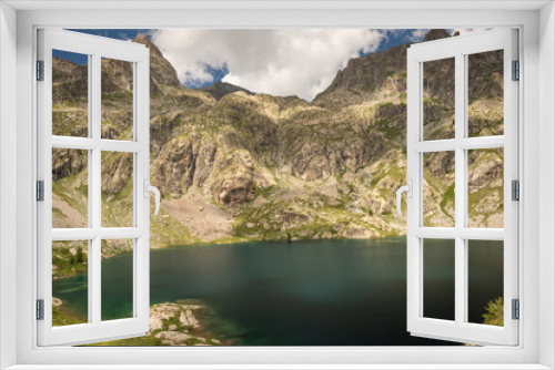Fototapeta Naklejka Na Ścianę Okno 3D - French Alps, Valley of Miracles, mountain lakes, pristine nature. Mercantour National Park