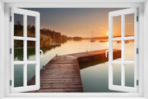 Fototapeta Naklejka Na Ścianę Okno 3D - Tychy - jezioro