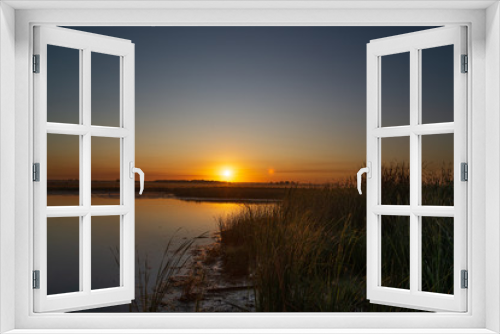 Fototapeta Naklejka Na Ścianę Okno 3D - Moorland at morning sunrise