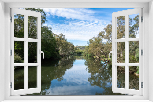Fototapeta Naklejka Na Ścianę Okno 3D - View over Goulburn River near Alexandra, Victoria, Australia.