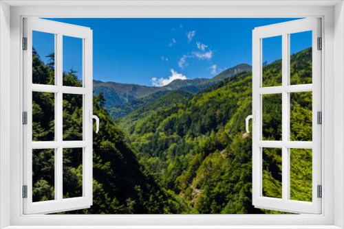 Fototapeta Naklejka Na Ścianę Okno 3D - 南アルプスの山々