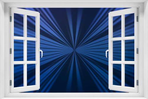 Fototapeta Naklejka Na Ścianę Okno 3D - Dark BLUE vector template with repeated sticks. Modern geometrical abstract illustration with staves. Backdrop for TV commercials.