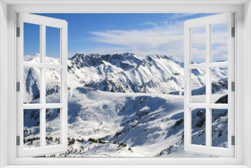 Fototapeta Naklejka Na Ścianę Okno 3D - Winter panorama of Pirin Mountain, Bulgaria
