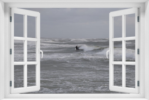 Fototapeta Naklejka Na Ścianę Okno 3D - Water sport at Hvide Sande in Denmark