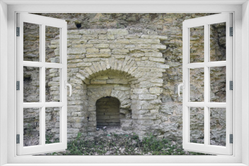 Part of the defensive tower, window