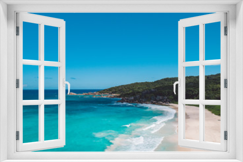 Fototapeta Naklejka Na Ścianę Okno 3D - La Digue - Seychelles