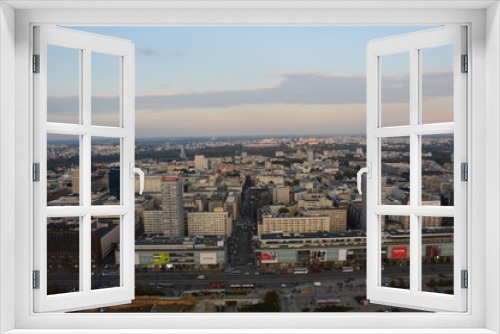 Fototapeta Naklejka Na Ścianę Okno 3D - Warsaw Panorama