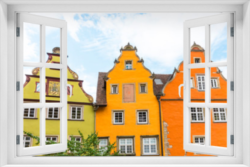 Fototapeta Naklejka Na Ścianę Okno 3D - Colorful gable houses in Schwabisch Hall, Germany