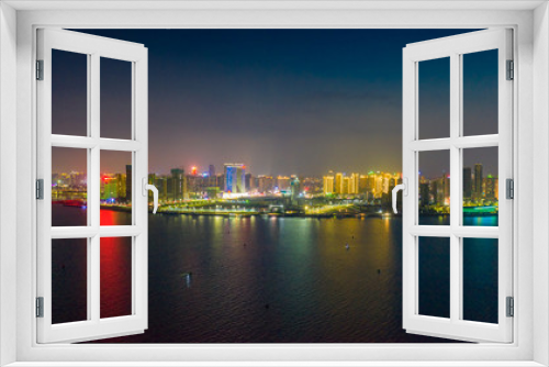 Fototapeta Naklejka Na Ścianę Okno 3D - City View in Zhanjiang Bay, Guangdong Province