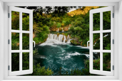 Fototapeta Naklejka Na Ścianę Okno 3D - Croatia, Krka national park, and waterfalls 
