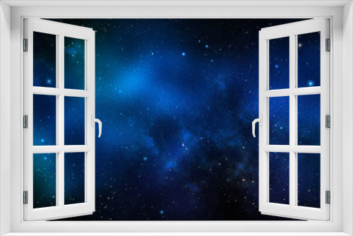 Fototapeta Naklejka Na Ścianę Okno 3D - deep space, abstract blue background