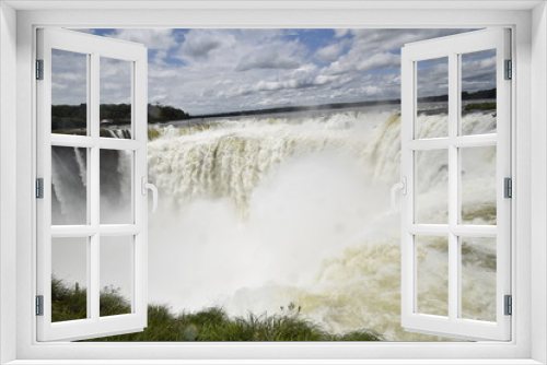 Fototapeta Naklejka Na Ścianę Okno 3D - Detailed view of the Iguazu falls