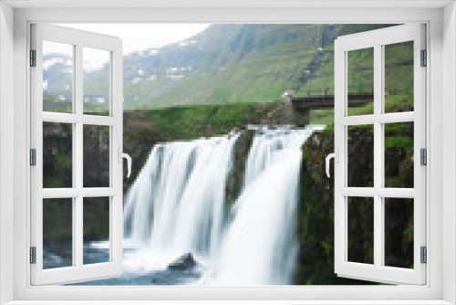 Fototapeta Naklejka Na Ścianę Okno 3D - Waterfall in iceland