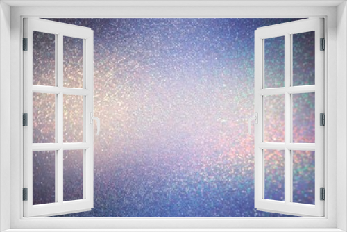 Fototapeta Naklejka Na Ścianę Okno 3D - Dark lilac blue vignette shimmer blurred texture. Spectrum strokes on frosted background.