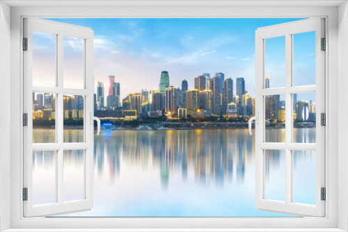 Fototapeta Naklejka Na Ścianę Okno 3D - Modern metropolis skyline, Chongqing, China,