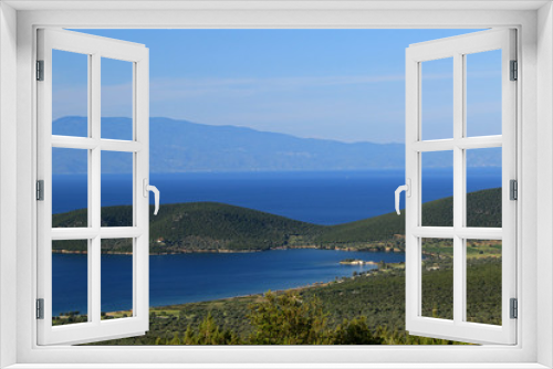 Fototapeta Naklejka Na Ścianę Okno 3D - Landscape of Sourpi area,  Magnesia, Thessaly, Greece 