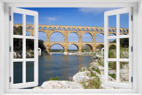 Fototapeta Naklejka Na Ścianę Okno 3D - Pont du Gard