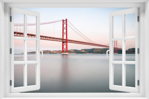 Fototapeta Naklejka Na Ścianę Okno 3D - 25 April gate bridge in Lisbon Portugal
