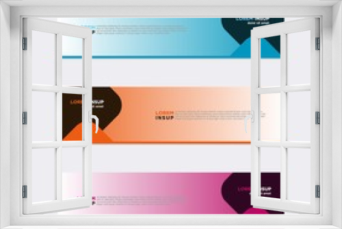 Modern vector banner web background abstract design template