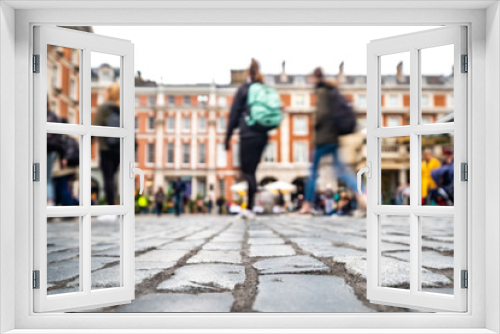 Fototapeta Naklejka Na Ścianę Okno 3D - Blurred London shopping street scene 