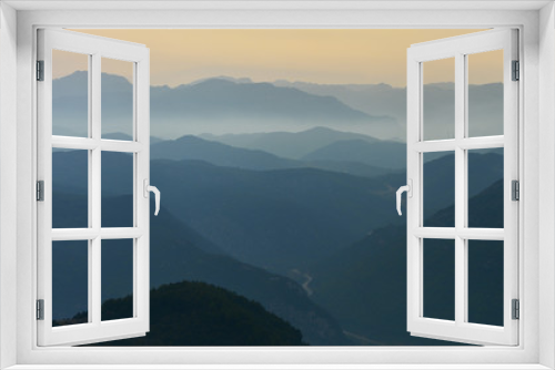Fototapeta Naklejka Na Ścianę Okno 3D - Mystical View of the Magnificent Mountains