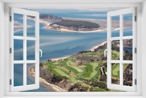 Fototapeta Naklejka Na Ścianę Okno 3D - Eastward Ho Golf Course Aerial at Chatham, Cape Cod 