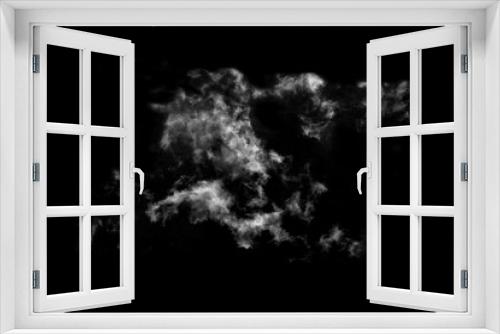 Fototapeta Naklejka Na Ścianę Okno 3D - Textured Smoke,Abstract black,isolated on black background