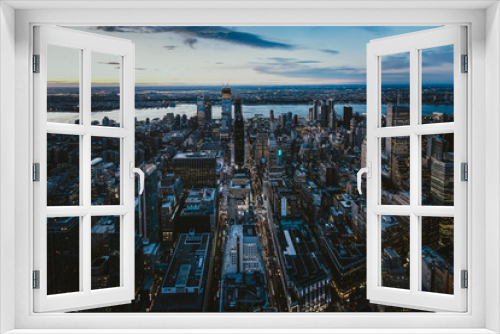 Fototapeta Naklejka Na Ścianę Okno 3D - New York City from Empire State Building