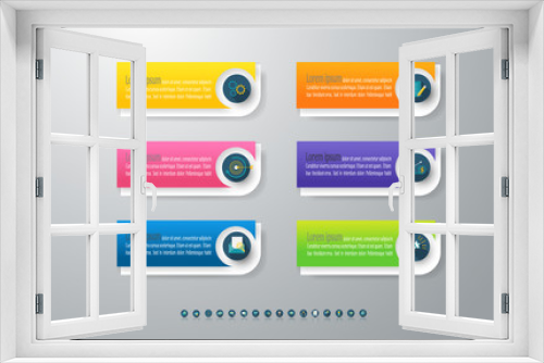 Design Business template infographic chart element with place date for presentations.