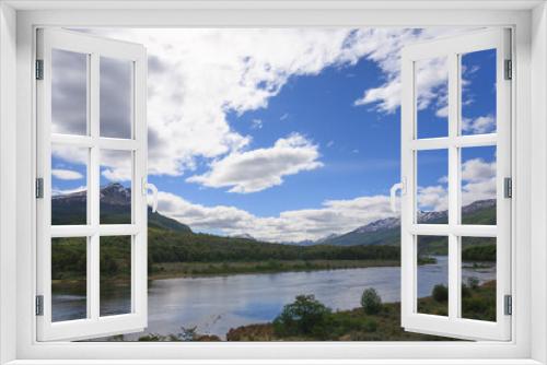 Fototapeta Naklejka Na Ścianę Okno 3D - Lapataia bay landscape, Tierra del Fuego, Argentina
