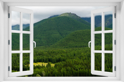 Fototapeta Naklejka Na Ścianę Okno 3D - Background image of a mountain landscape. Russia, Siberia, Altai