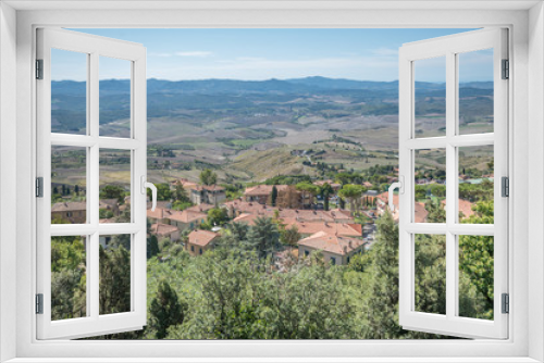 Fototapeta Naklejka Na Ścianę Okno 3D - Landschaft bei Volterra, Toskana, Italien