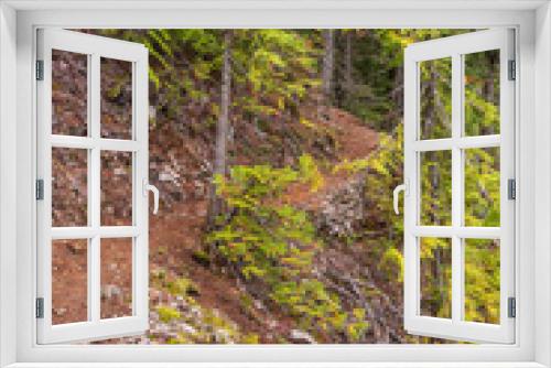 Fototapeta Naklejka Na Ścianę Okno 3D - View at Mountain Trail in British Columbia, Canada. Mountains Background.