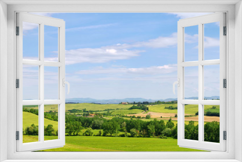 Fototapeta Naklejka Na Ścianę Okno 3D - Toskana Huegel  - Tuscany hills 50