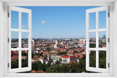 Fototapeta Naklejka Na Ścianę Okno 3D - Vilnius Panorama, Litauen